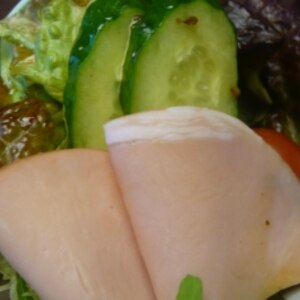 野菜とハムのサラダ　〜塩麹ソース〜